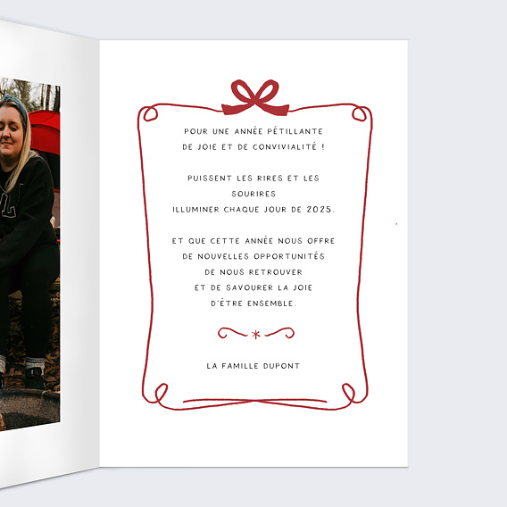 Carte de Noël  Santé Intérieur Droit