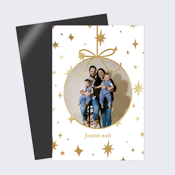 Carte de Noël Scintillant