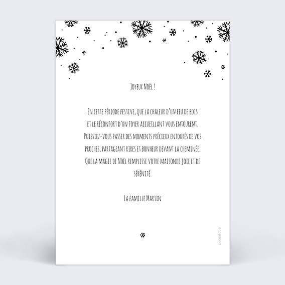 Carte de Noël Flocons II