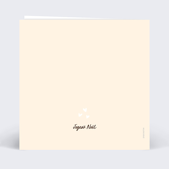 Carte de Noël Fondue Verso