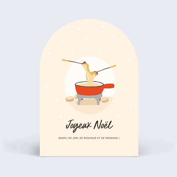 Carte de Noël Fondue