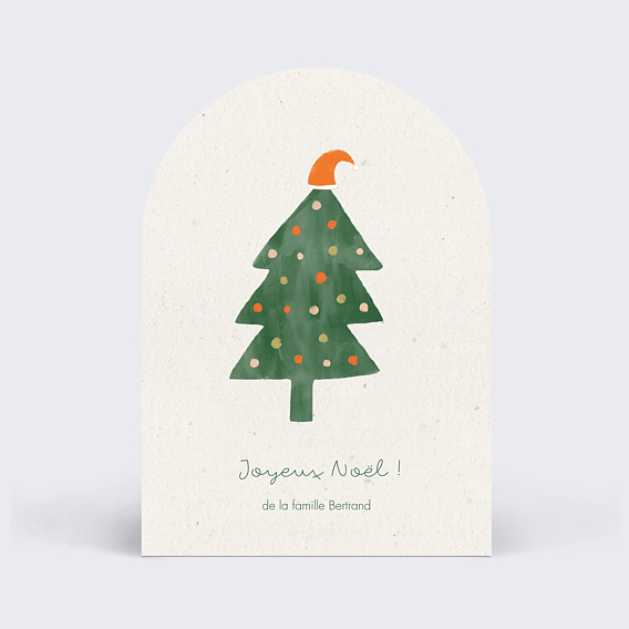 Carte de Noël Sapin Fantasque