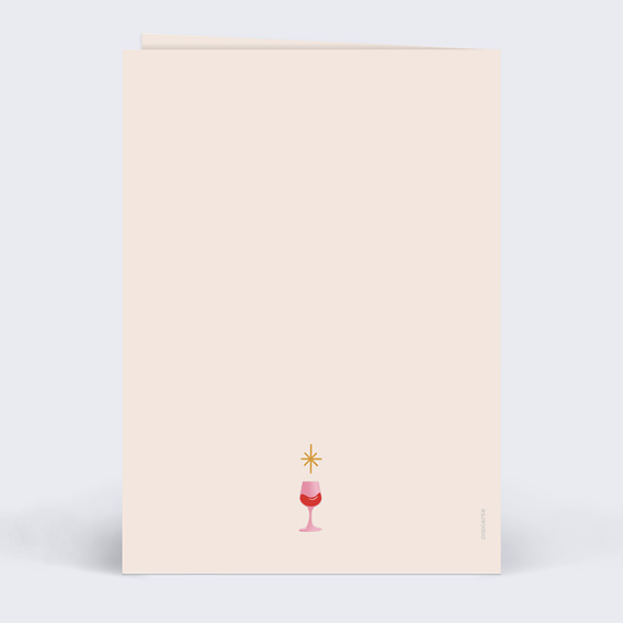 Carte de Noël Bon Pour dégustation Verso