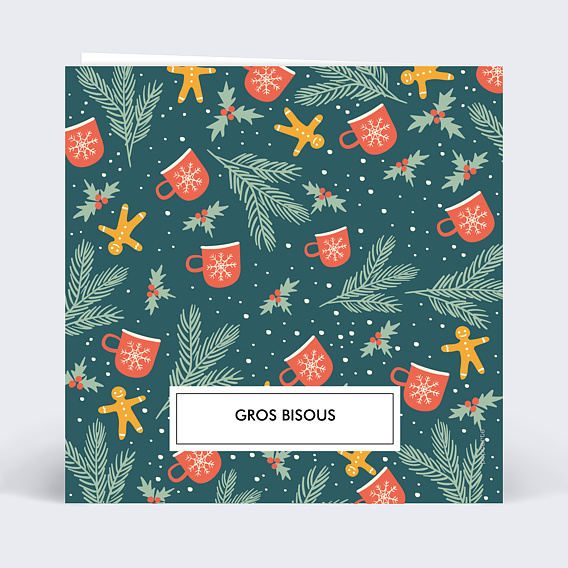 Carte de Noël  Petit Pain d'Épices Verso