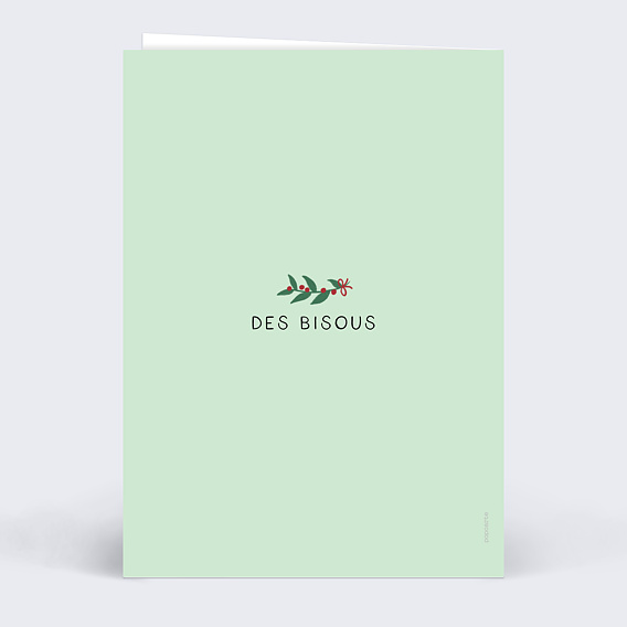 Carte de Noël  Santé Verso
