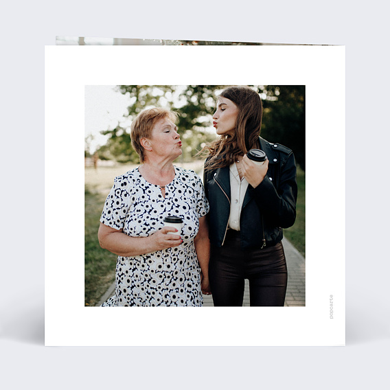 Carte de Noël Bel Hiver Verso