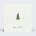 Carte de Noël Sapin minimaliste