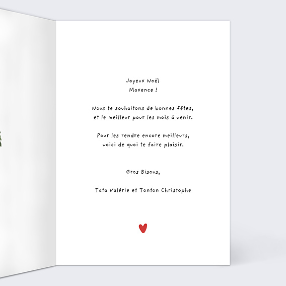 Carte de Noël Coup de Pouce 