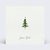 Carte de Noël Sapin minimaliste Verso