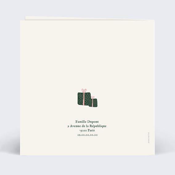 Carte de Noël Bon pour mobylette