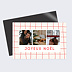 Carte de Noël Plaid Rouge