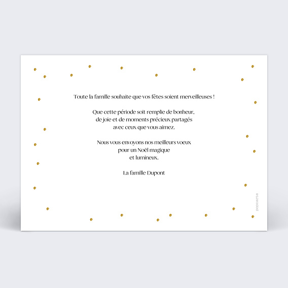 Carte de Noël Tirage végétal