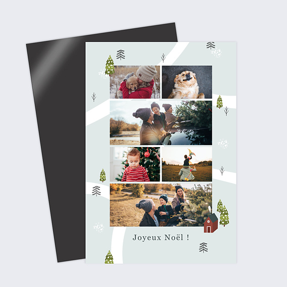 Carte de Noël  Laponie