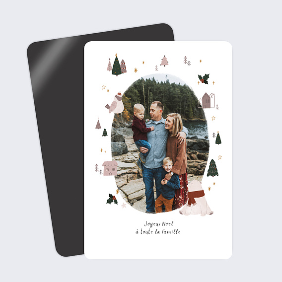 Carte de Noël Roi des forêts