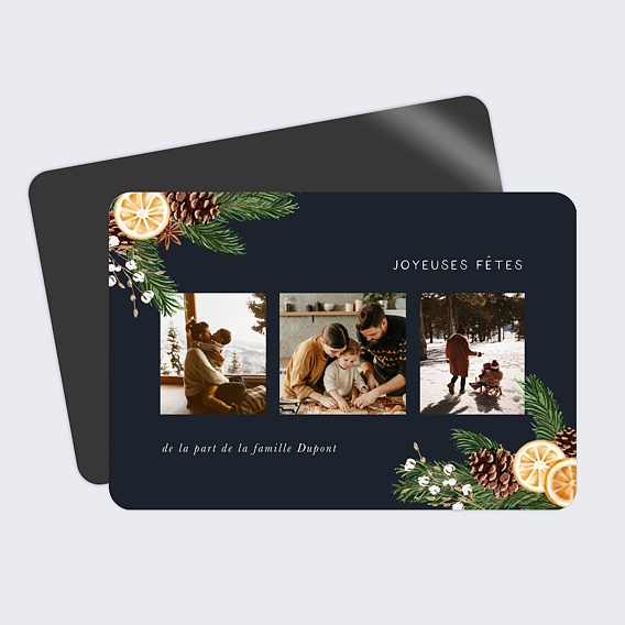 Carte de Noël  Senteurs d'Hiver