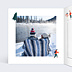 Carte de Noël Sport d'Hiver