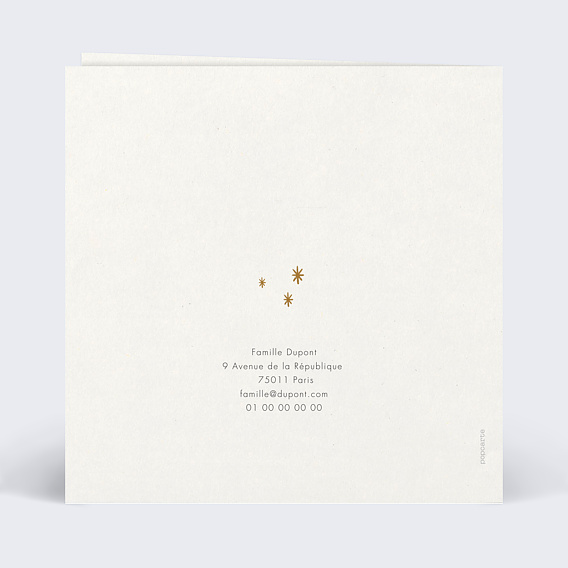 Carte de Noël  Famille Pull Verso