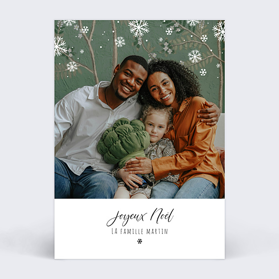 Carte de Noël Flocons II