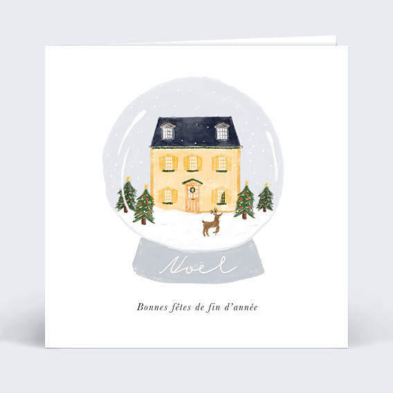 Carte de Noël Réveillon