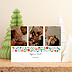 Carte de Noël  Frise Coloré