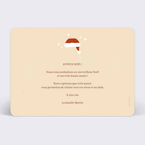 Carte de Noël Bonnets Noël photos