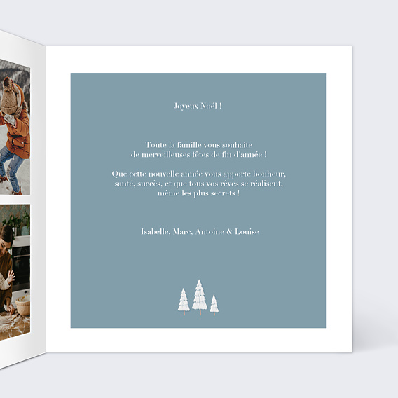 Carte de Noël Forêt de Sapins