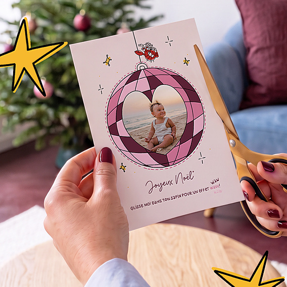 Carte de Noël Briller toute l'année - Alicia Flipo x Popcarte