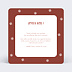 Carte de Noël  Chocolat Chaud Verso