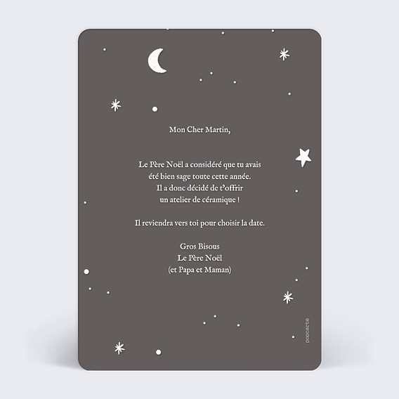 Carte de Noël Moineau