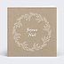Carte de Noël Couronne kraft