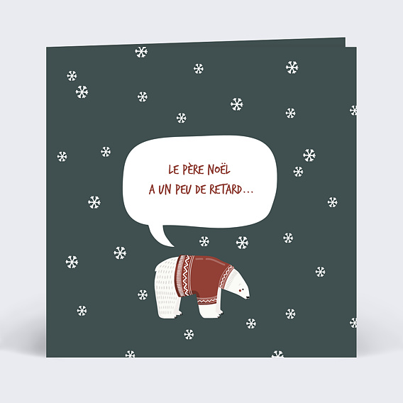 Carte de Noël Bon Pour Ours