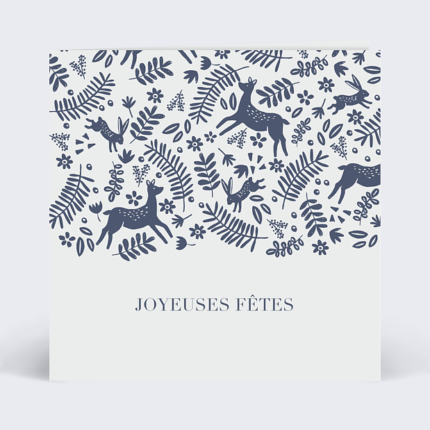 Carte de Noël Scandinave