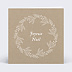 Carte de Noël Couronne kraft