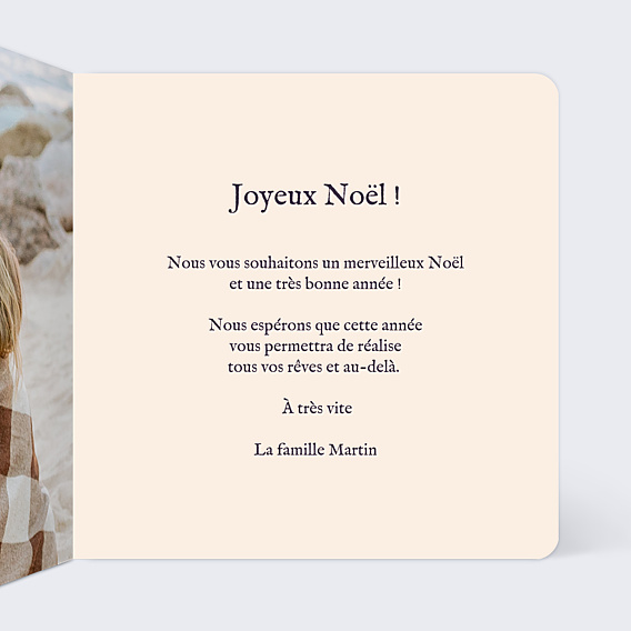 Carte de Noël Bonhomme de neige Heureux