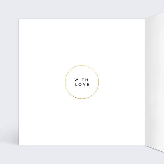 Carte de Noël Couronne Suspendue Intérieur Gauche