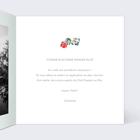 Carte de Noël Livraison de Cadeaux