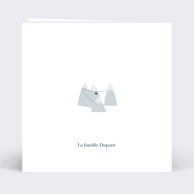 Carte de Noël Patinoire Verso