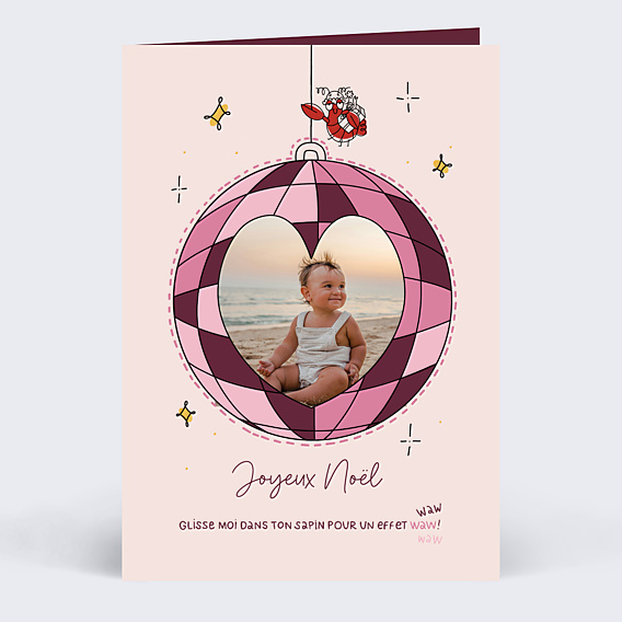 Carte de Noël Briller toute l'année - Alicia Flipo x Popcarte