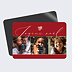 Carte de Noël  Multiphotos Rouge