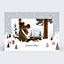 Carte de Noël Chalet