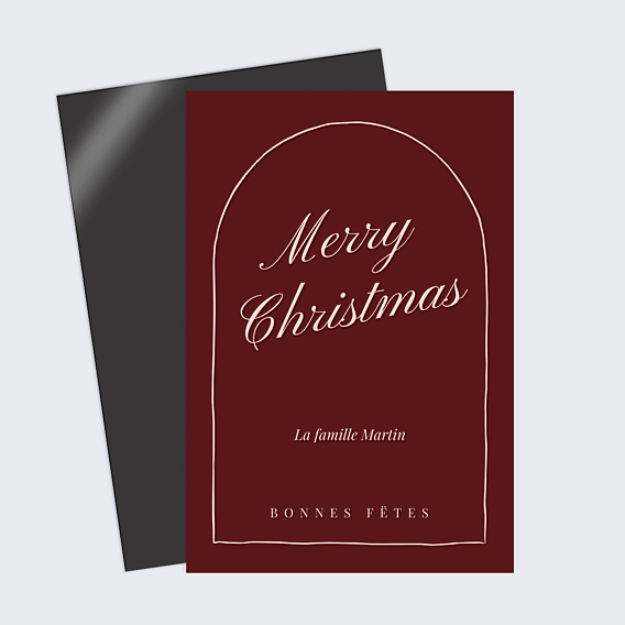 Carte de Noël Red note