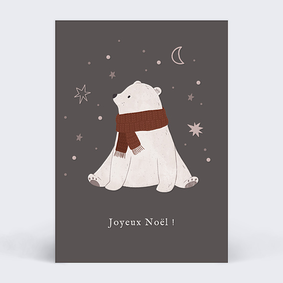Carte de Noël Ourson
