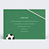 Carte de Noël Billet de Foot