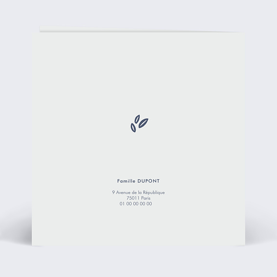 Carte de Noël Scandinave Verso