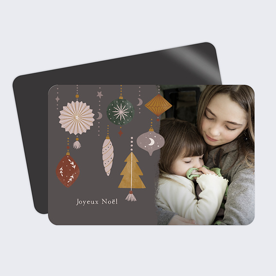 Carte de Noël  Suspensions magiques