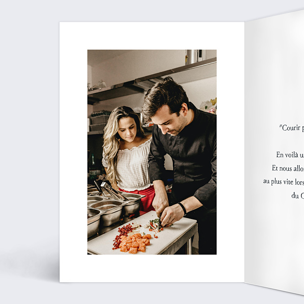 Carte de Noël Bon Pour Cuisine Intérieur Gauche
