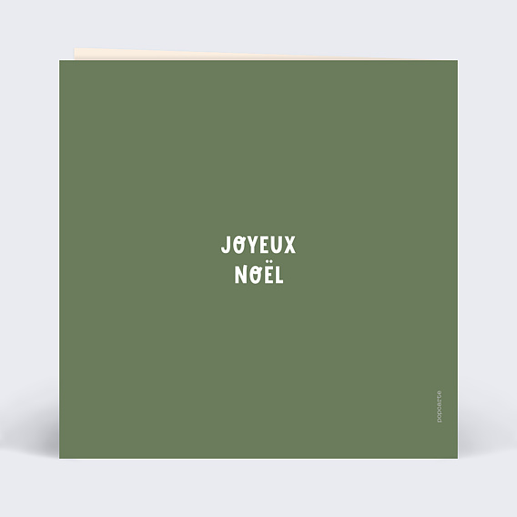 Carte de Noël  Bon pour un tatouage Verso