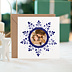 Carte de Noël Flocon Aquarelle