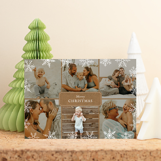 Carte de Noël  Flocons d’hiver  Après 1