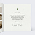 Carte de Noël  Sapin minimaliste Intérieur Droit